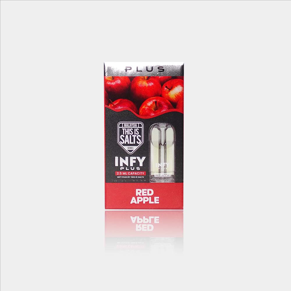 หัวพอต หัวพอต INFY Plus 2.5 ml. - Red Apple – Thai Vape Shop