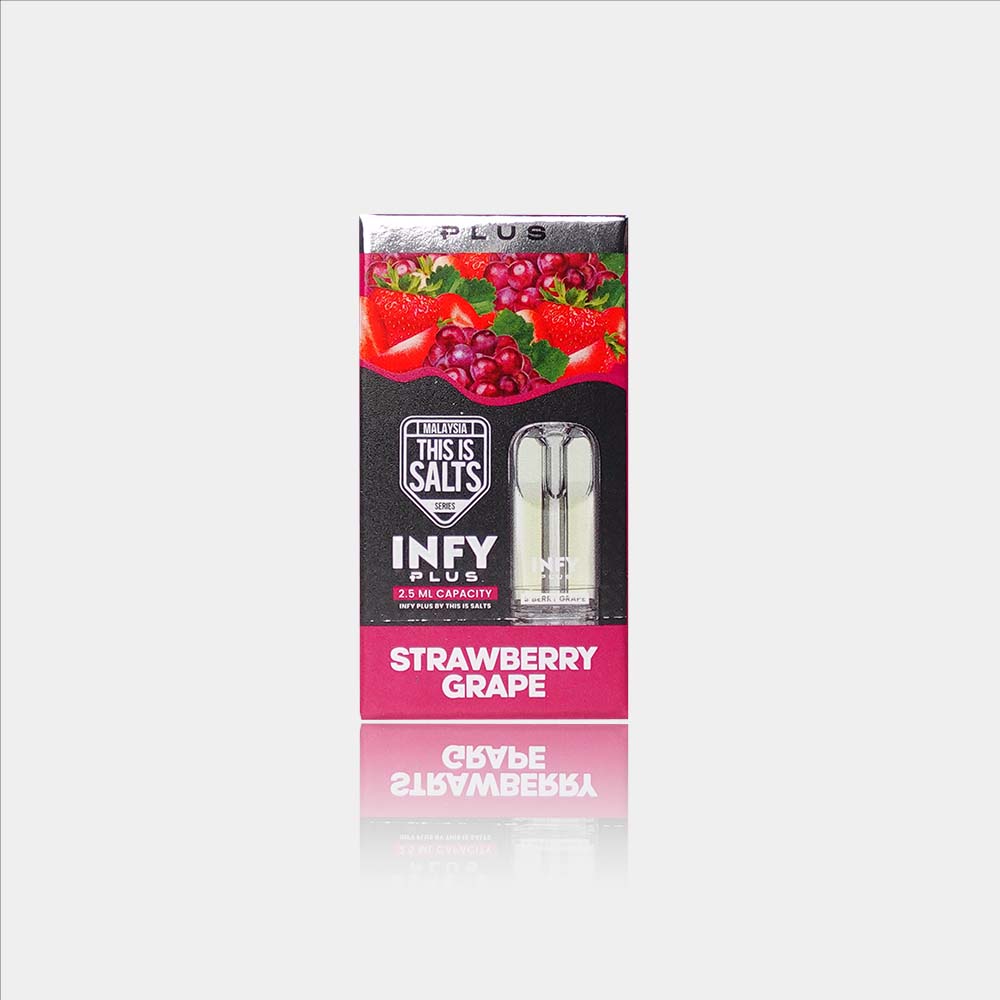 หัวพอต หัวพอต INFY Plus 2.5 ml. - Strawberry Grape – Thai Vape Shop